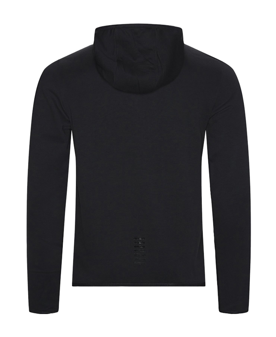 Ea7 Long-sleeved Zipper Casual Jacket In Black