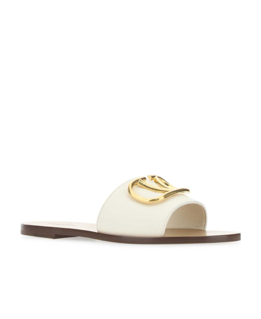 VALENTINO GARAVANI VALENTINO VLOGO PLAQUE SLIP-ON SANDALS