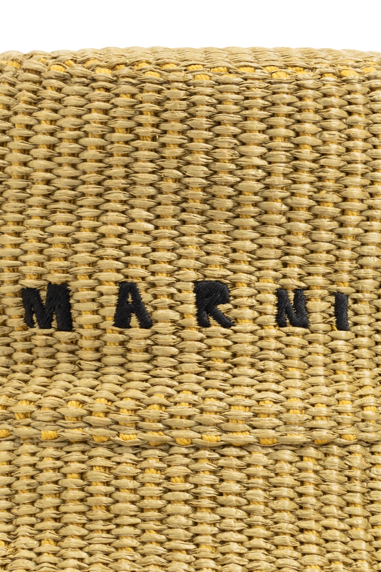 Marni Logo Embroidered Bucket Hat In Nude