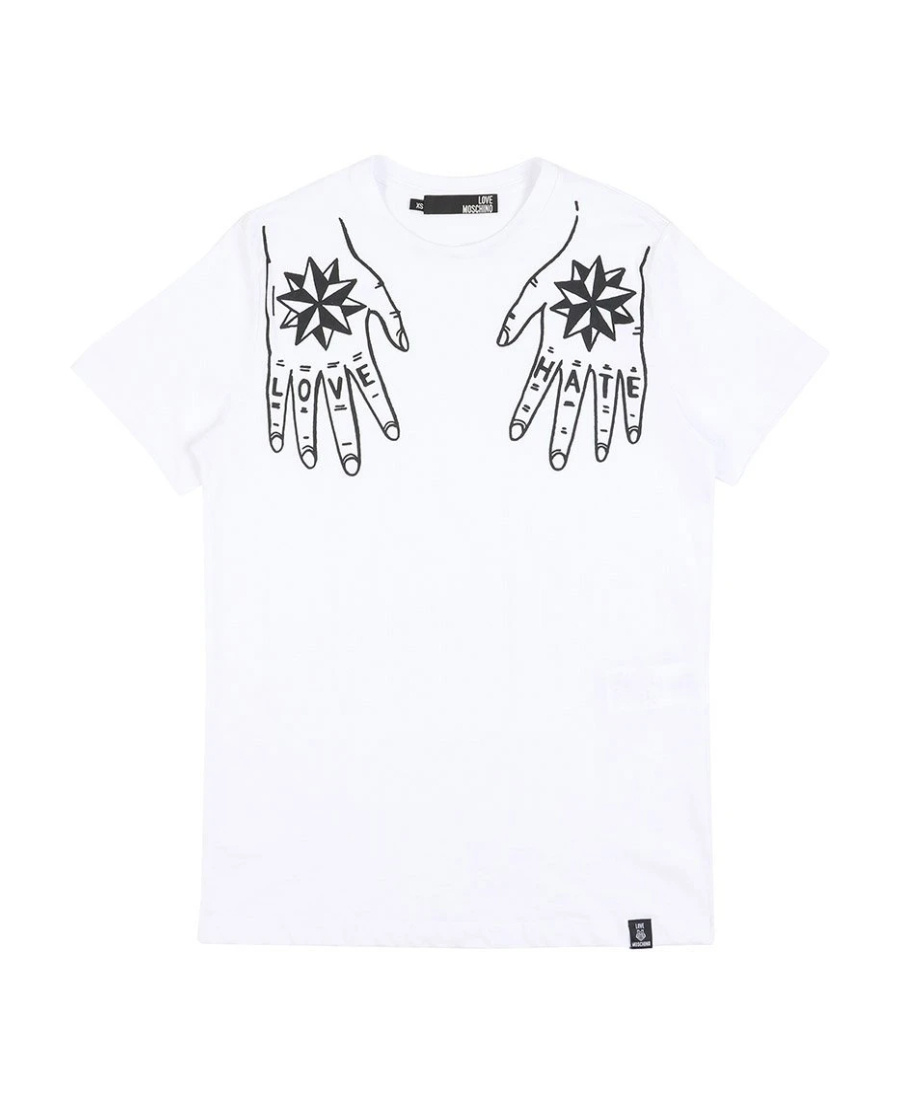Moschino Logo Details T-shirt In White