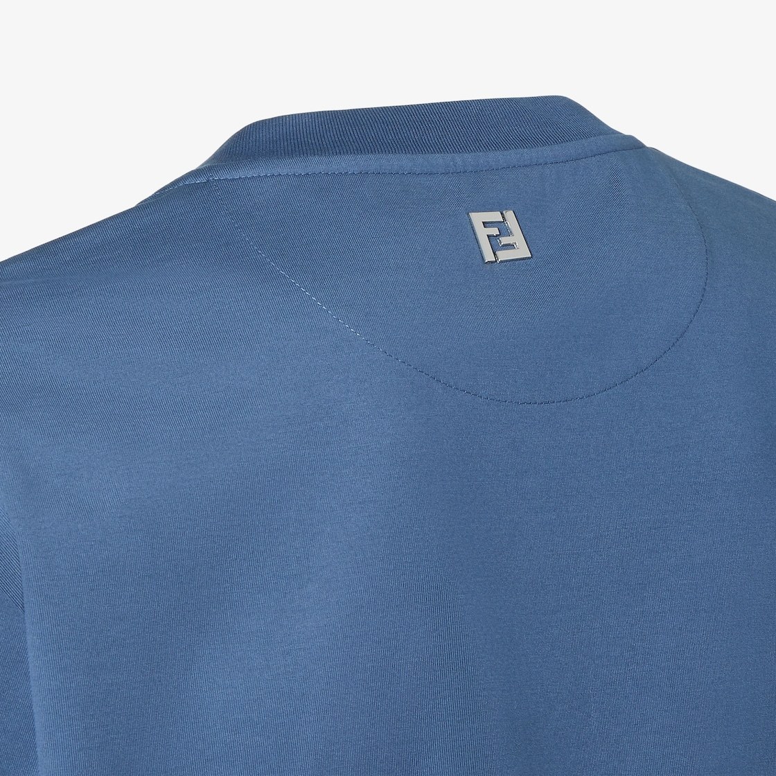 Fendi Monogram Print T-shirt In Blue
