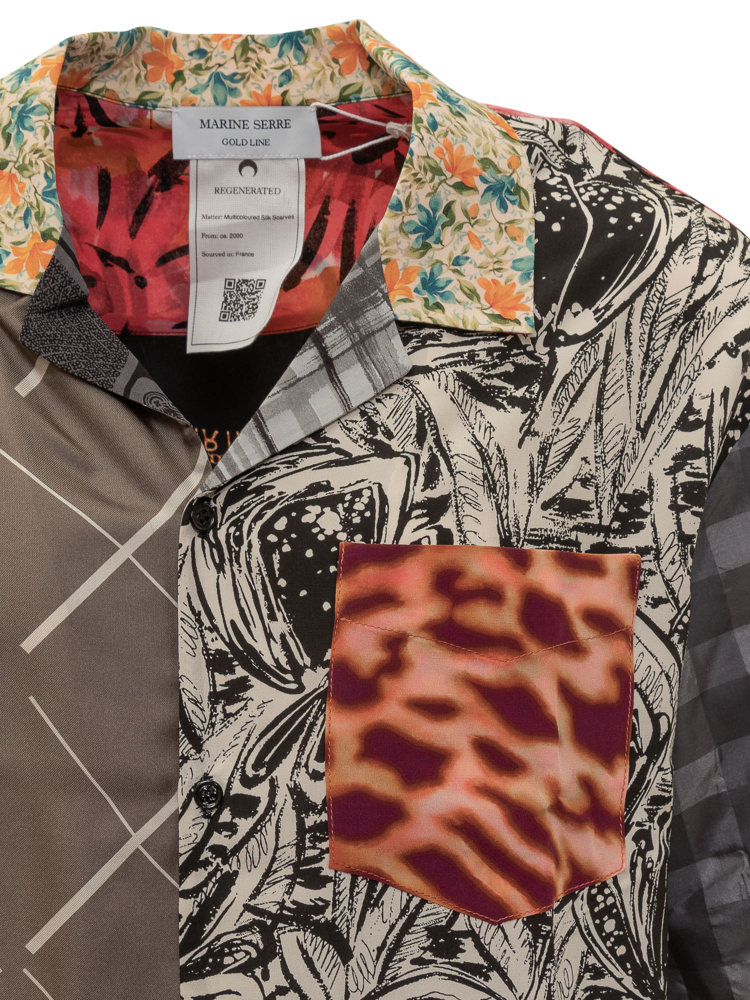 Marine Serre Bowling Scarves Shirt In Multicolor
