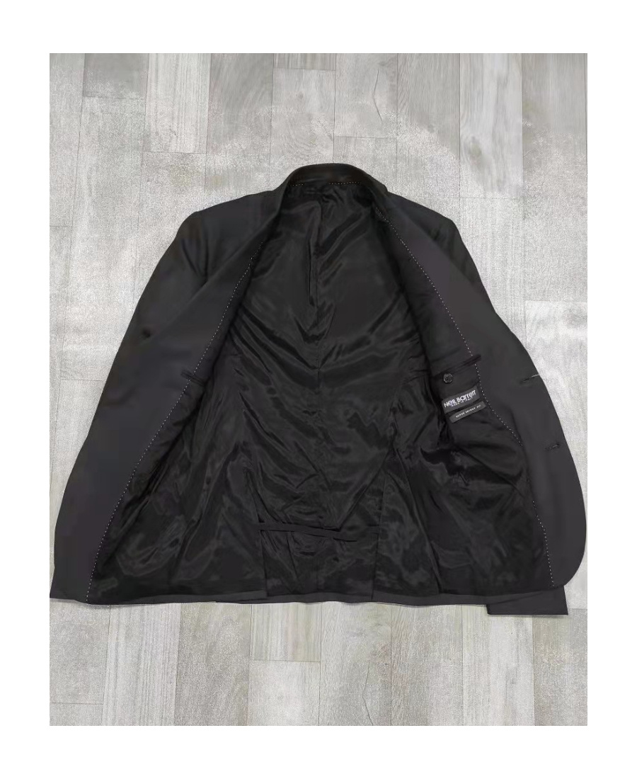 Neil Barrett Lapel Suit Jacket In Black