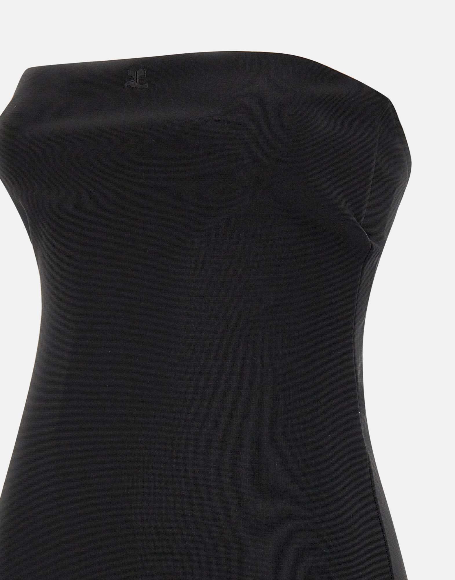 Courrèges Off-the-shoulder Bodysuit In Black