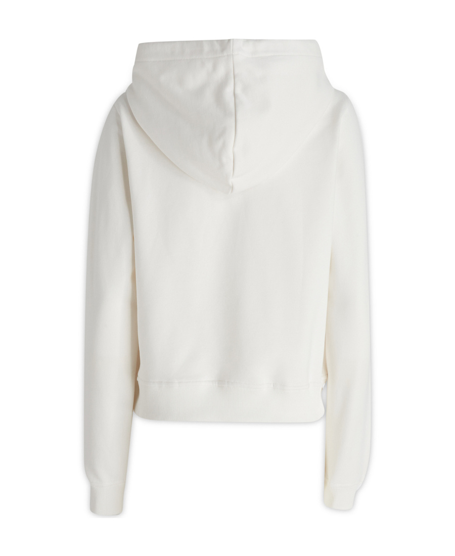 Diesel Logo-patch Drawstring Hoodie In White