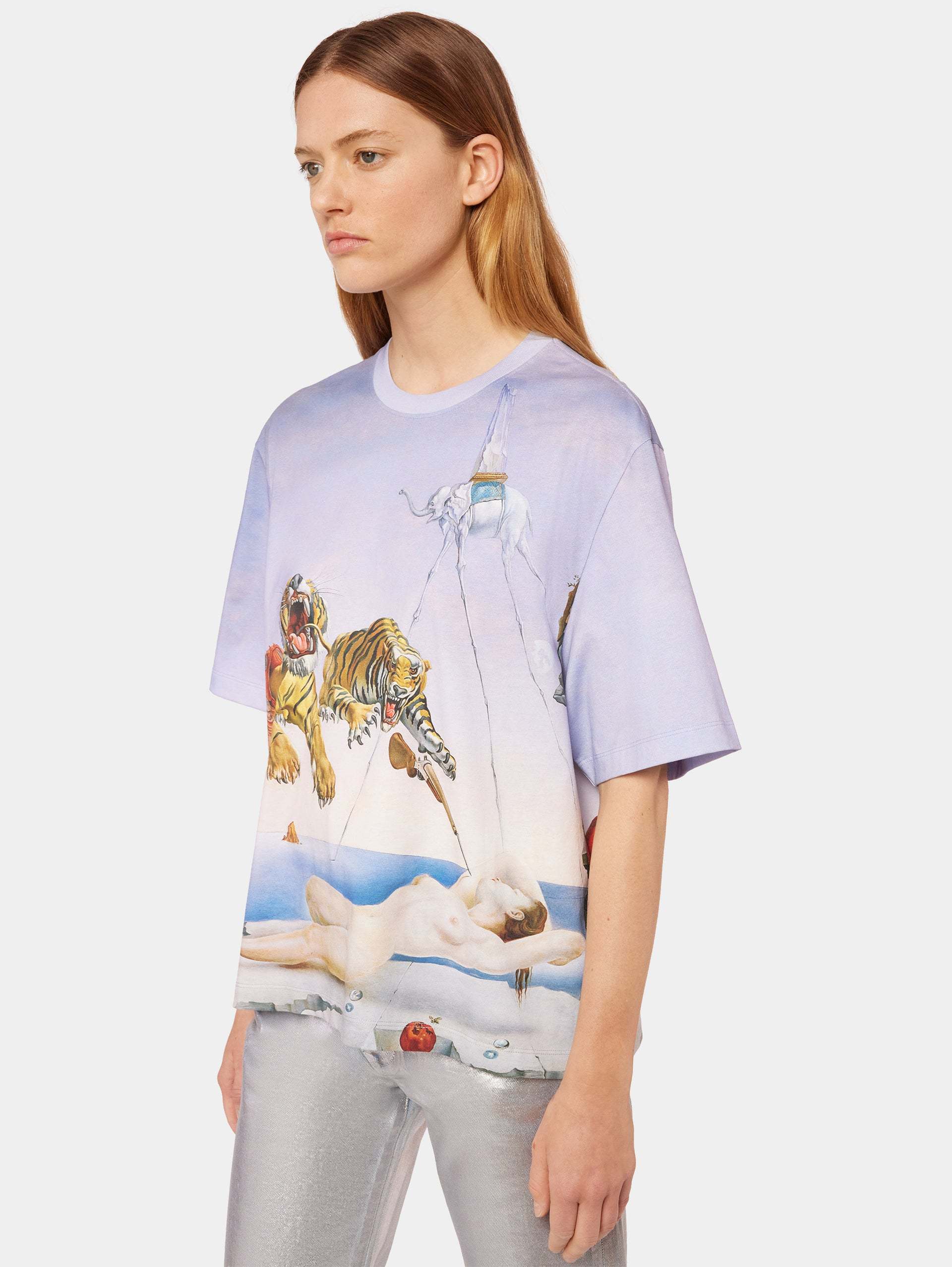 RABANNE ALL-OVER GRAPHIC PRINT T-SHIRT