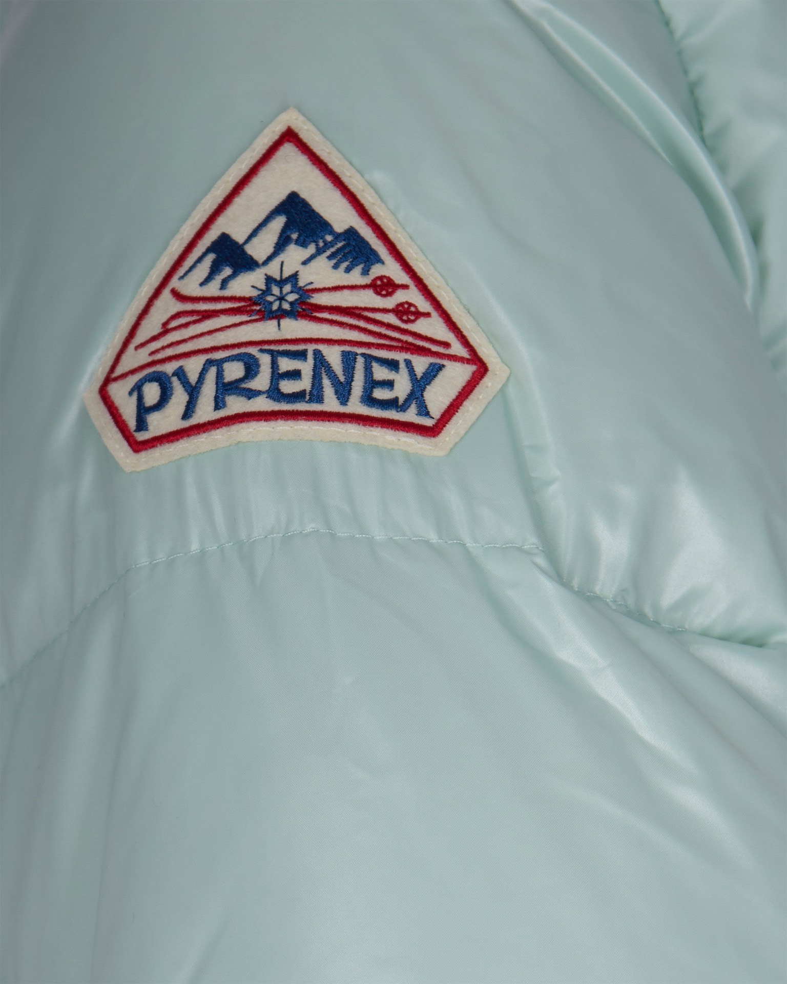 Pyrenex Long-sleeved Down Jacket In Blue