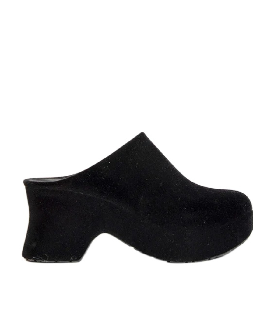 Loewe Terra Muller High Heels With Wood Soles In Black