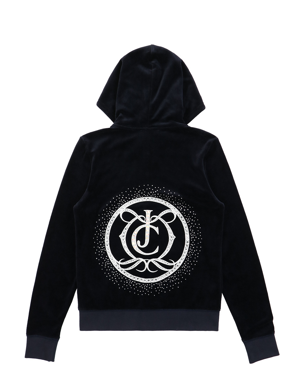 Juicy Couture Hooded Casual Jacket In Black