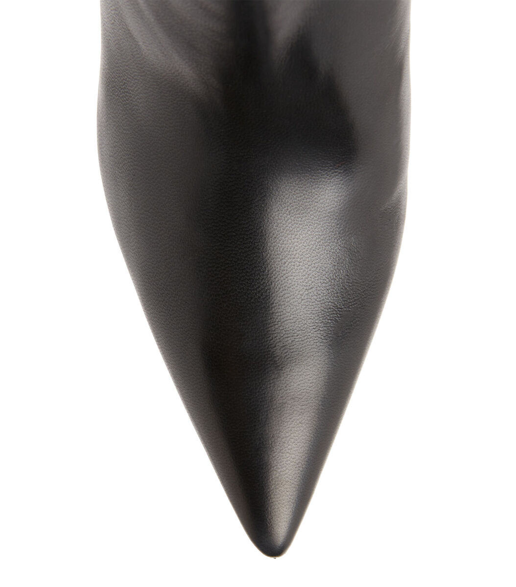 Stuart Weitzman Logo High-heeled Boots In Black