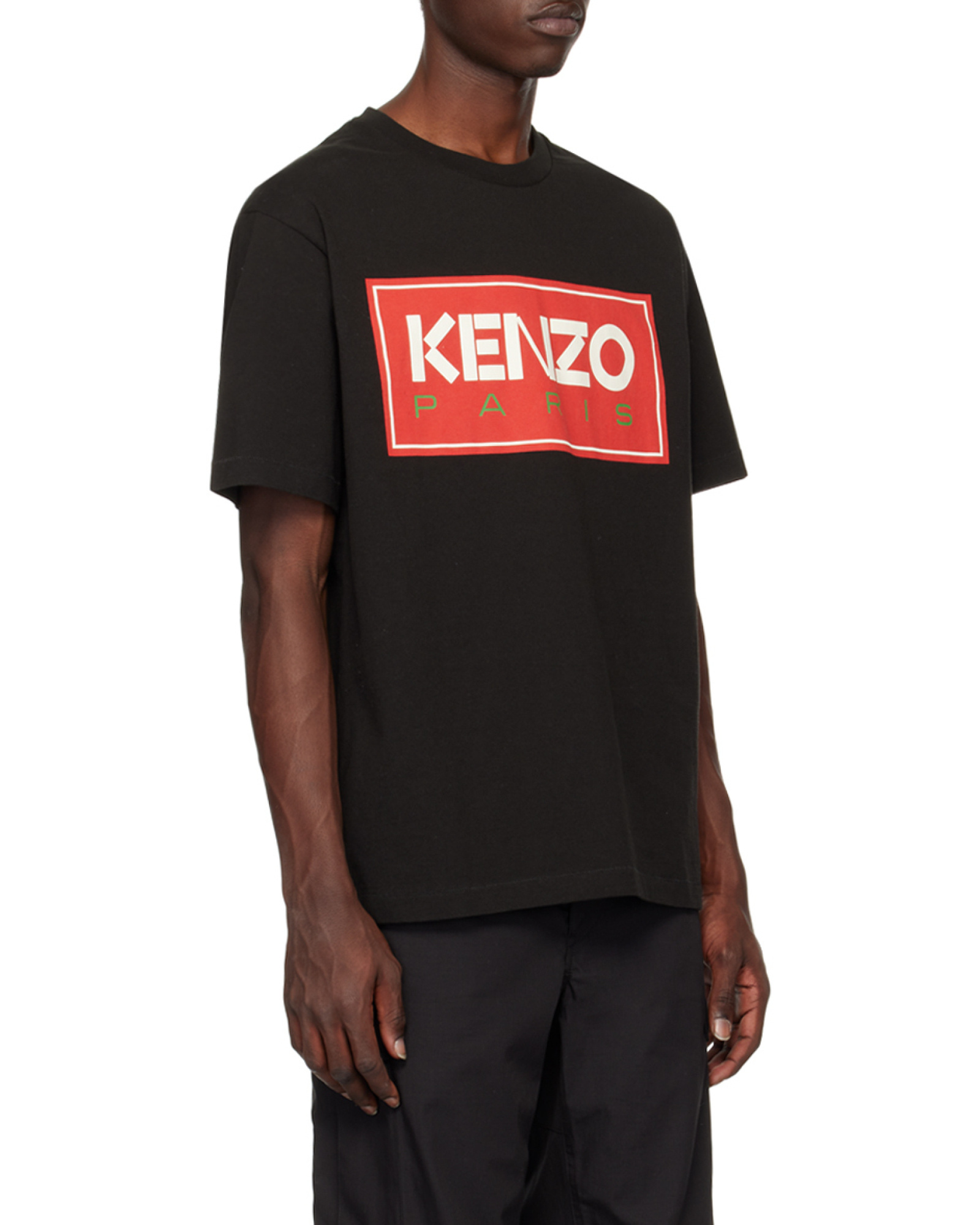 Kenzo Logo Short-sleeved T-shirt In Black