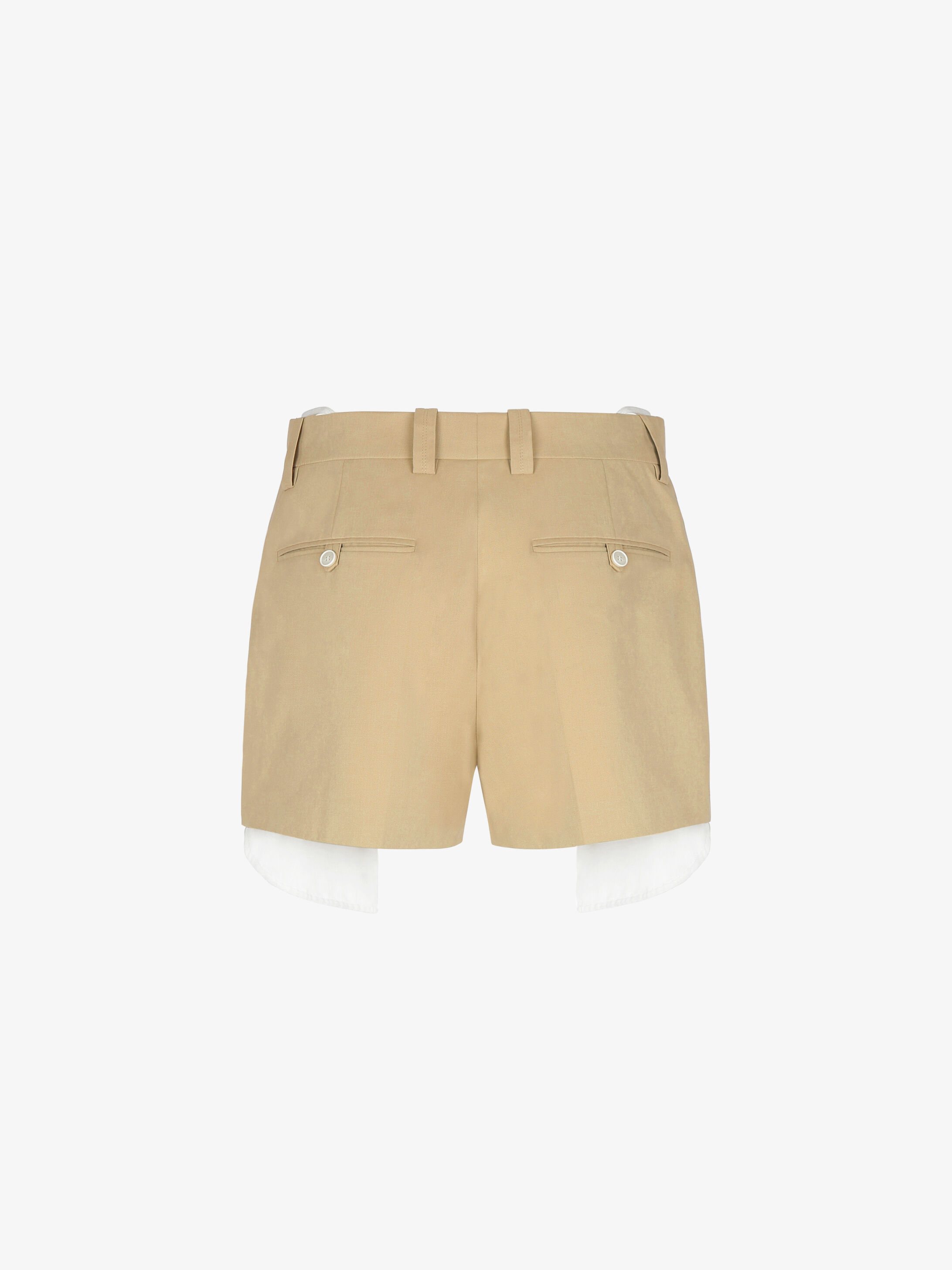 Givenchy Make Casual Shorts On The Floor In Nude