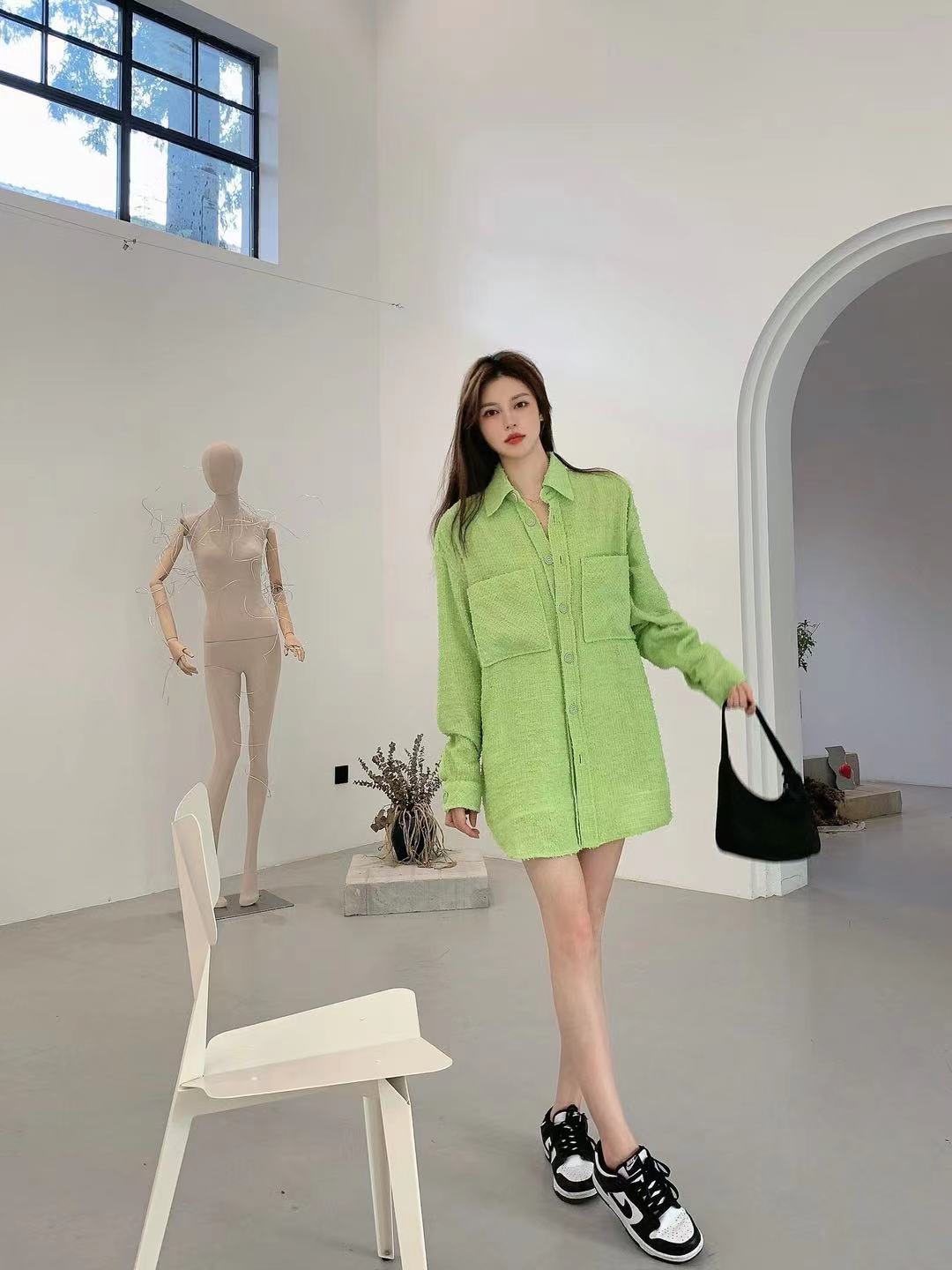 Charlie Luciano Logo Casual Jacket In Green