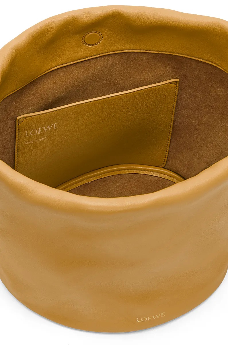 Loewe Womens Sahara Flamenco Mini Leather Clutch Bag In Brown