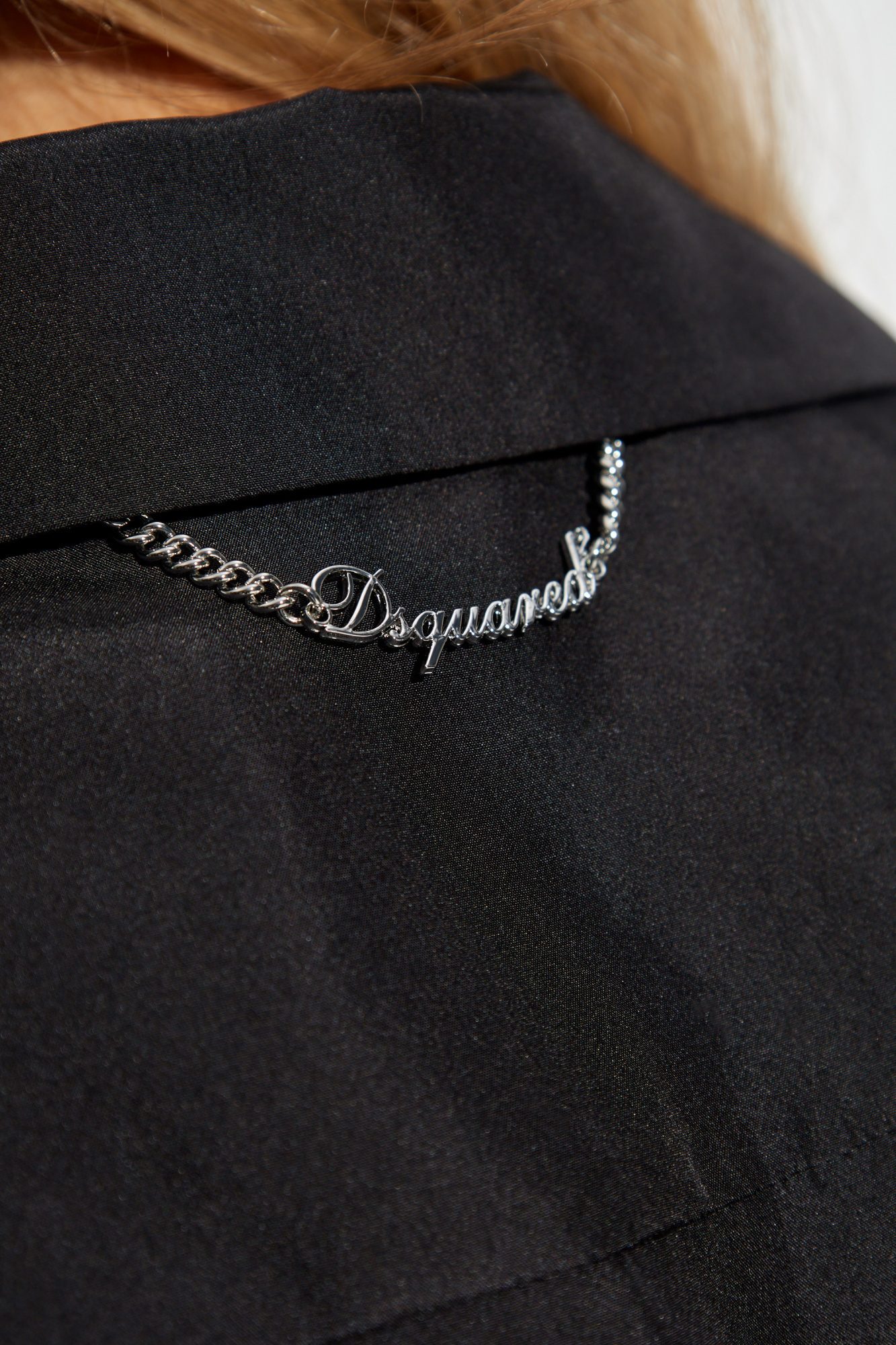 Dsquared2 Silk Blouse In Black