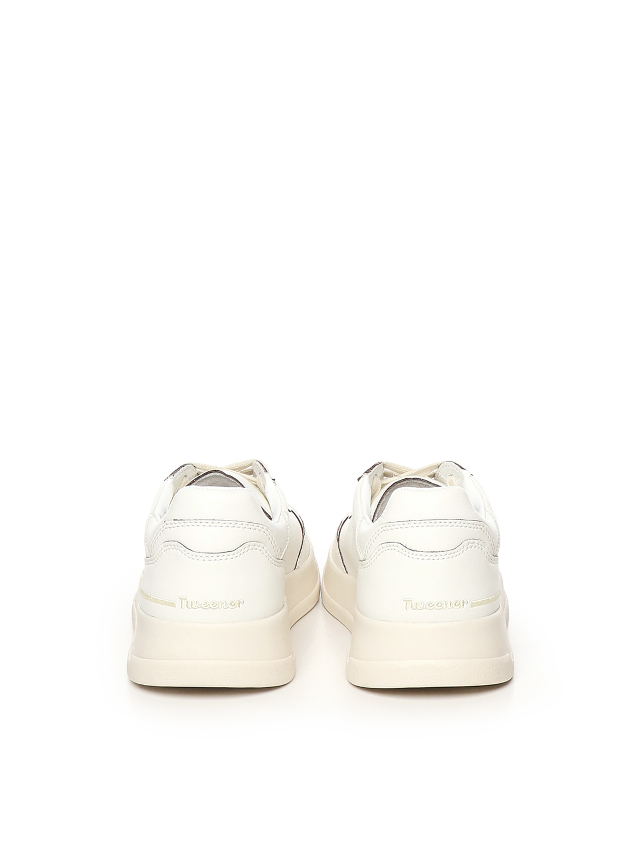 Ghoud Round Toe Low Top Sneakers In White