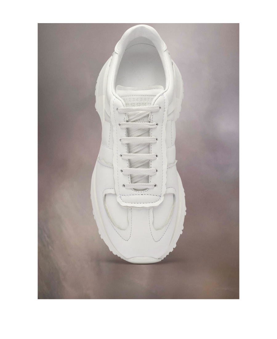 Shop Maison Margiela 50-50 Sneakers In White