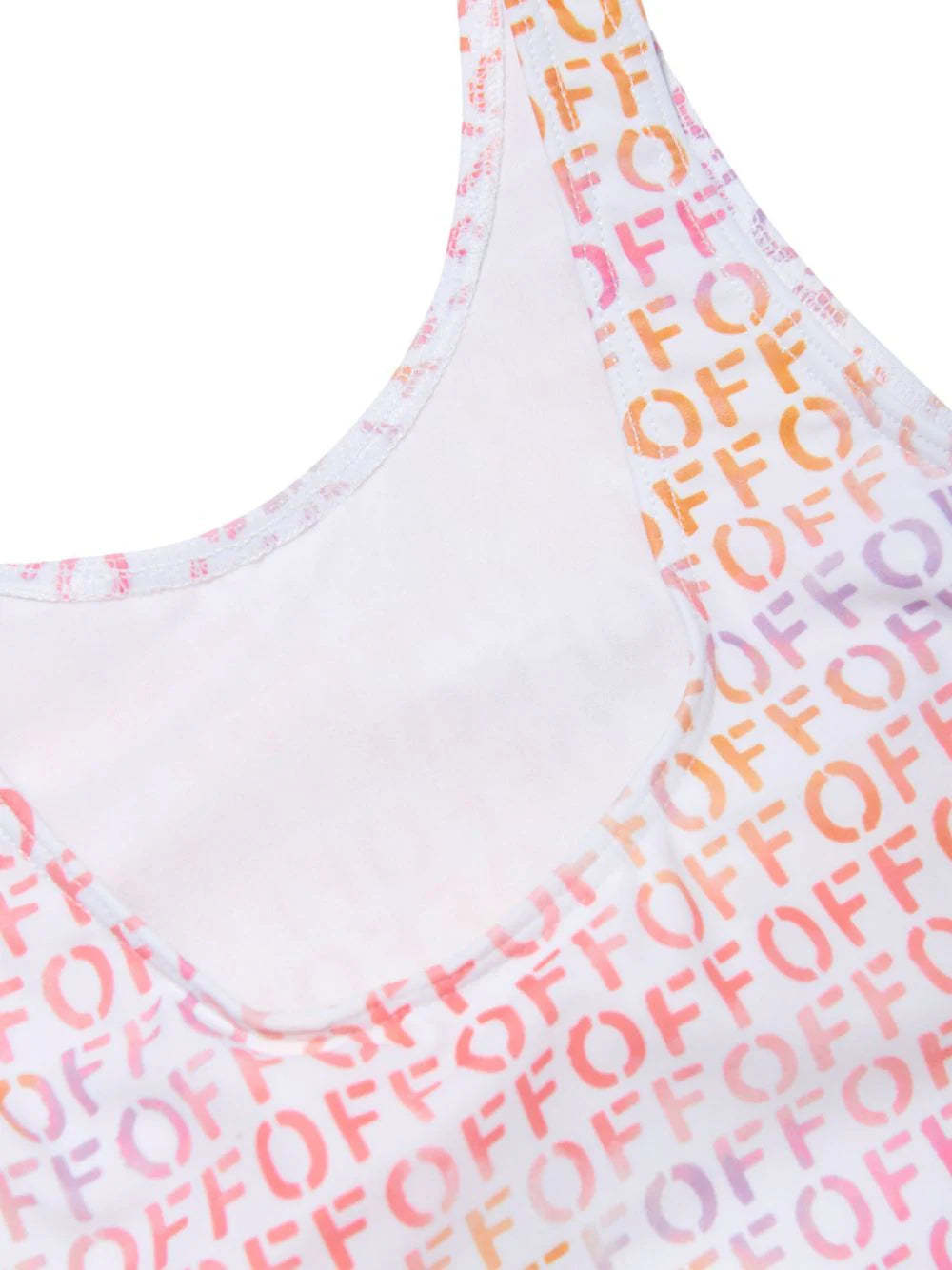 Off-white Off Stamp Swimsuit In Pink