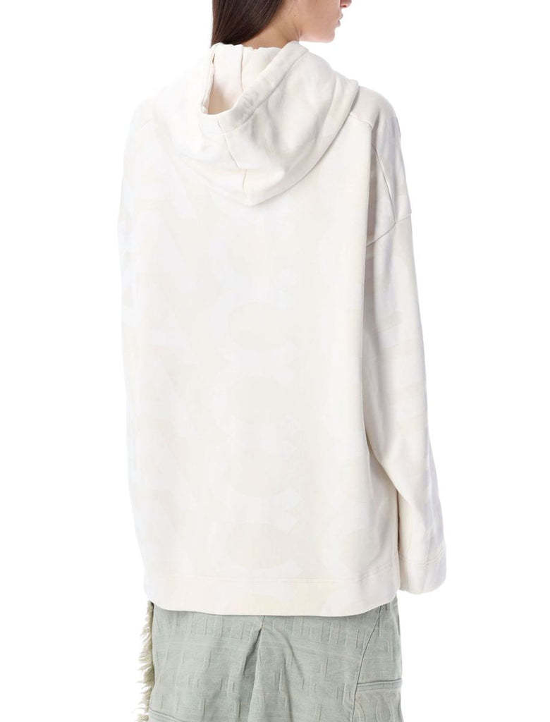 Marc Jacobs The Monogram Drawstring Hoodie In White