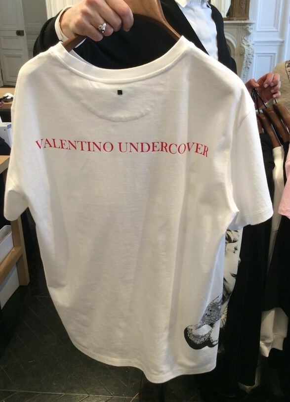 Valentino Character Printed Pattern T-shirt In White