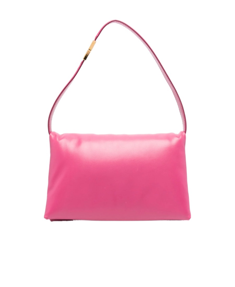 Marni Medium Prisma Leather Crossbody Bag In Pink