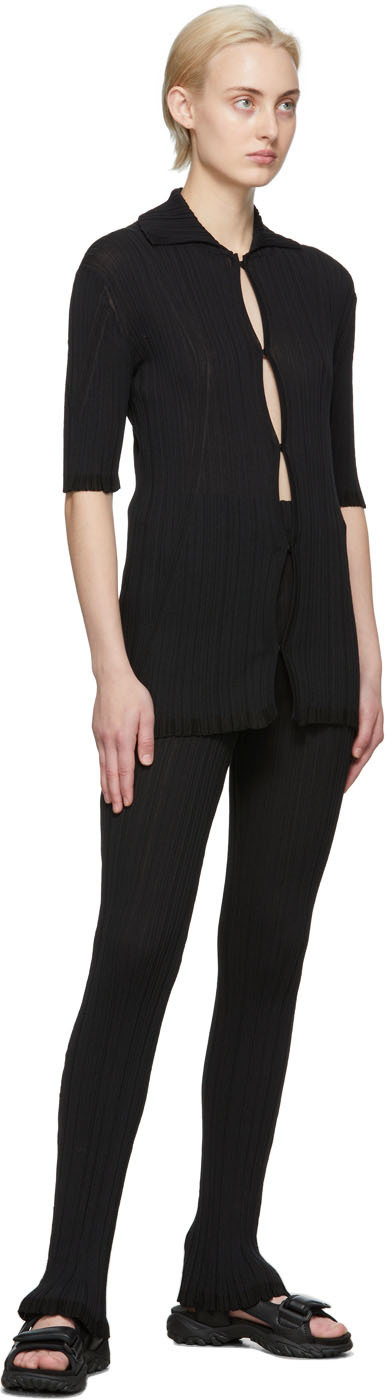 Mcq By Alexander Mcqueen Mcq Alexander Mcqueen Woman Cardigan Black Size L Cotton, Polyamide, Viscose, Polyester In Black