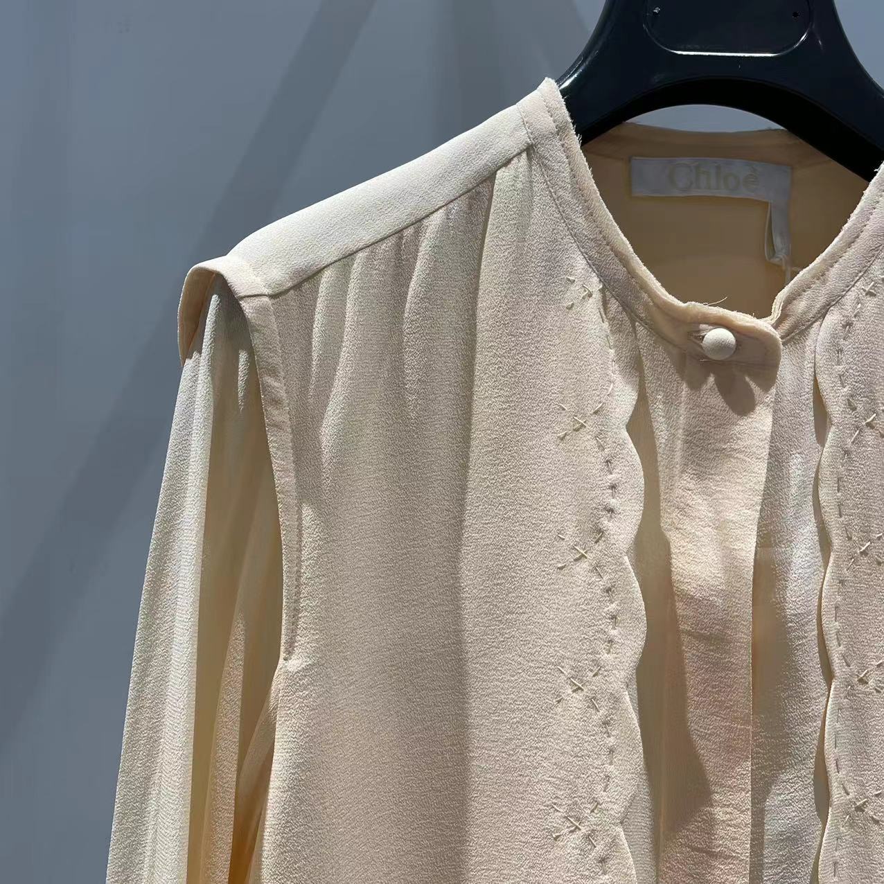 Chloé Lace Shirt In Nude