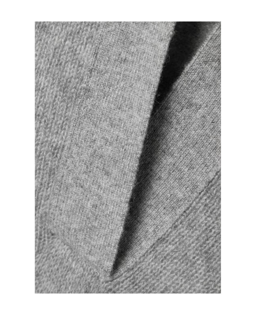 Khaite Jo Cashmere Polo Jumper In Gray