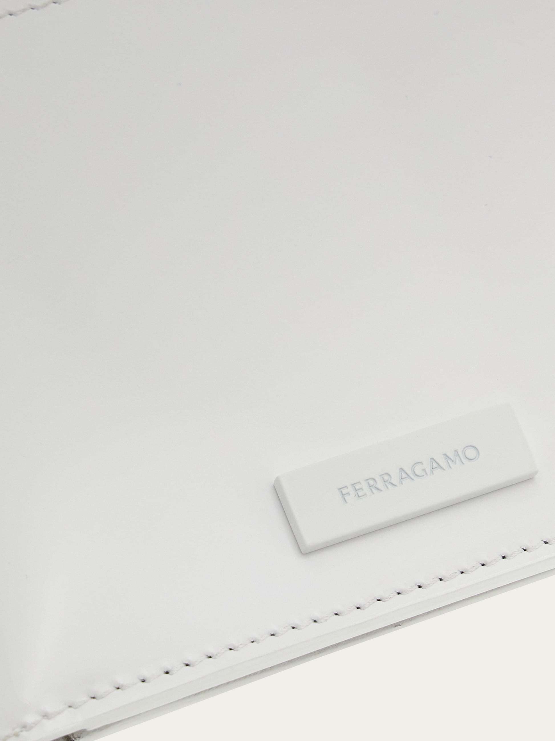 Ferragamo Logo Wallet In White