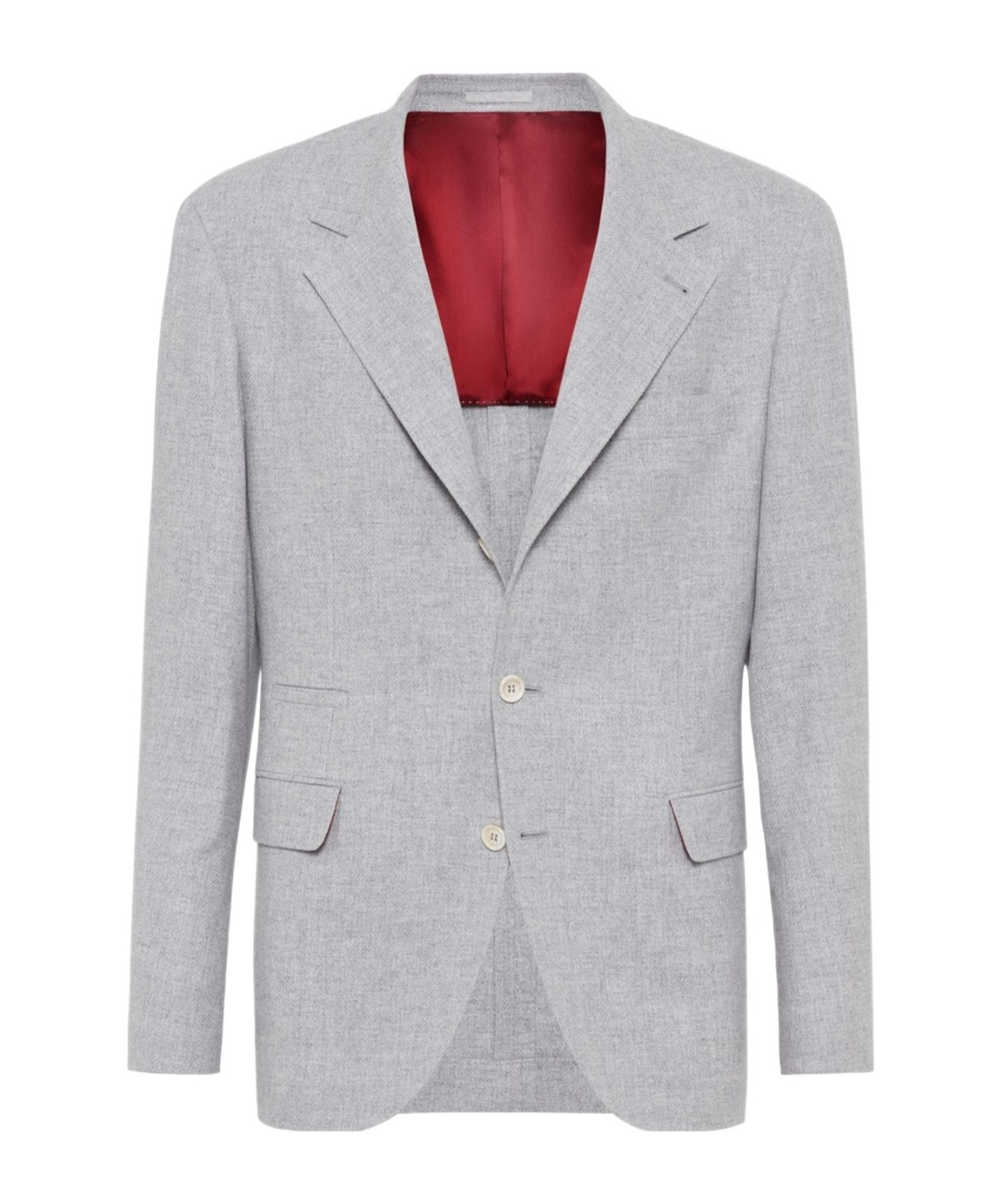 Brunello Cucinelli Single-breasted Blazer In Gray