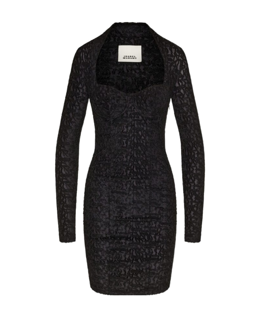 ISABEL MARANT ISABEL MARANT DILIA SWEETHEART NECK MINI DRESS 