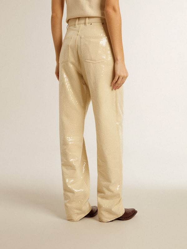 GOLDEN GOOSE GOLDEN GOOSE DELUXE BRAND SEQUIN EMBELLISHED JEANS