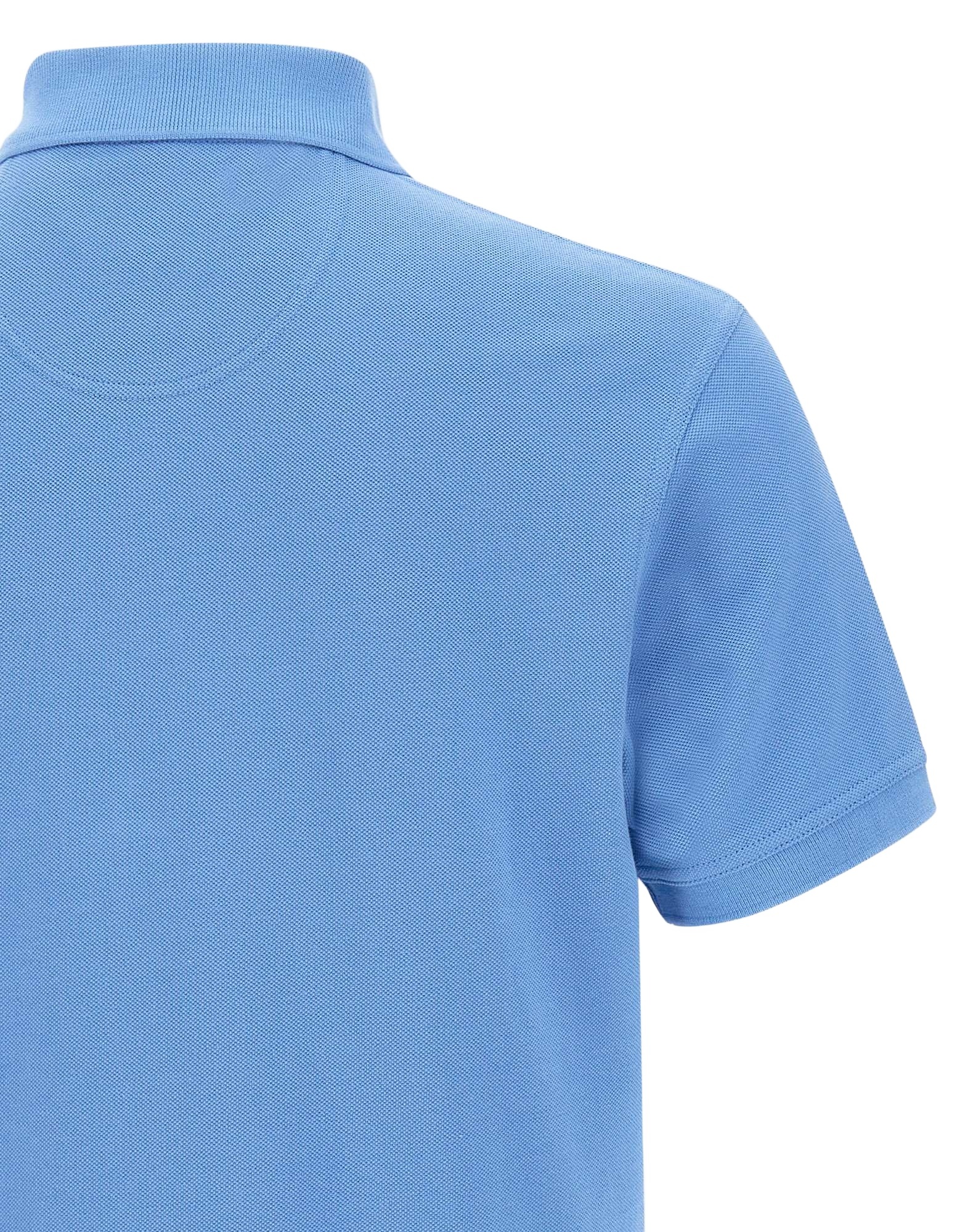 Shop Barbour Tartan Pique Polo Shirt In Blue