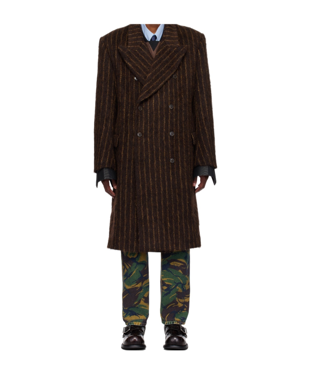 MARTINE ROSE DOUBLE-BREASTED COAT