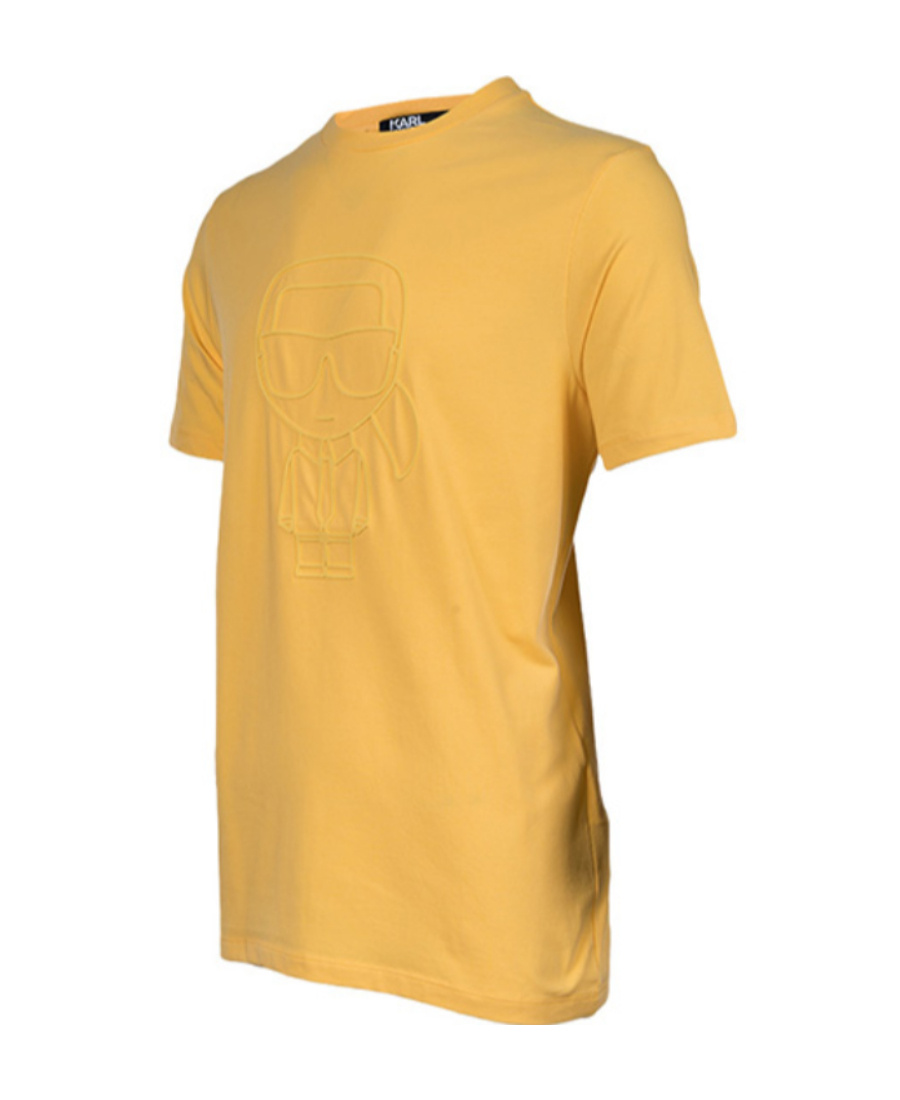 Karl Lagerfeld Logo Details Short-sleeved T-shirt In Yellow