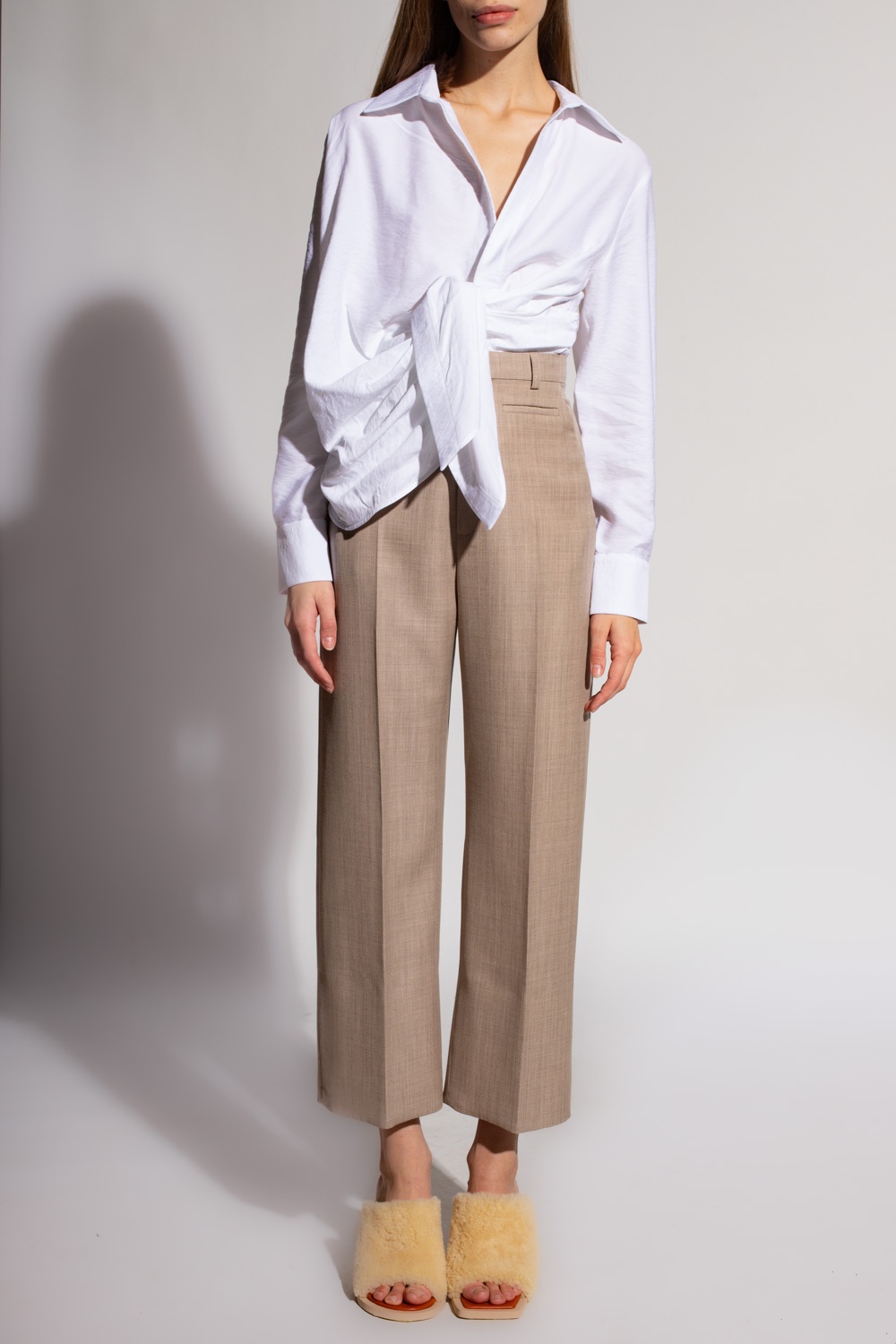 Jacquemus Women La Chemise Bahia Shirt In White