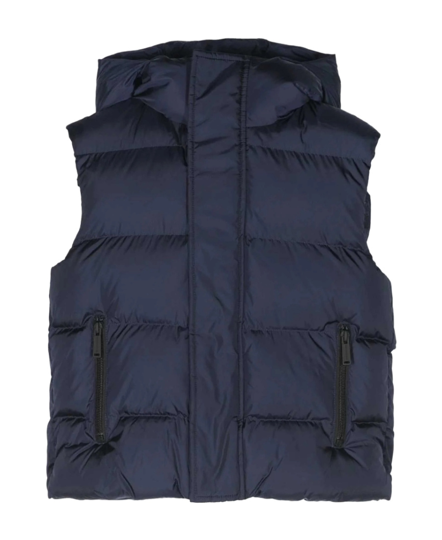 Dsquared2 Logo-print Padded Hooded Gilet In Black