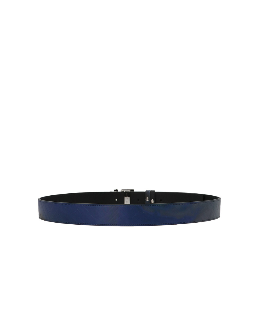 Fendi Abstract-print Leather Belt In Black
