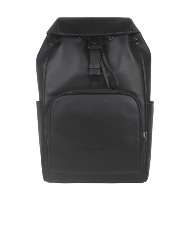 Coach Logo Backpack In Black