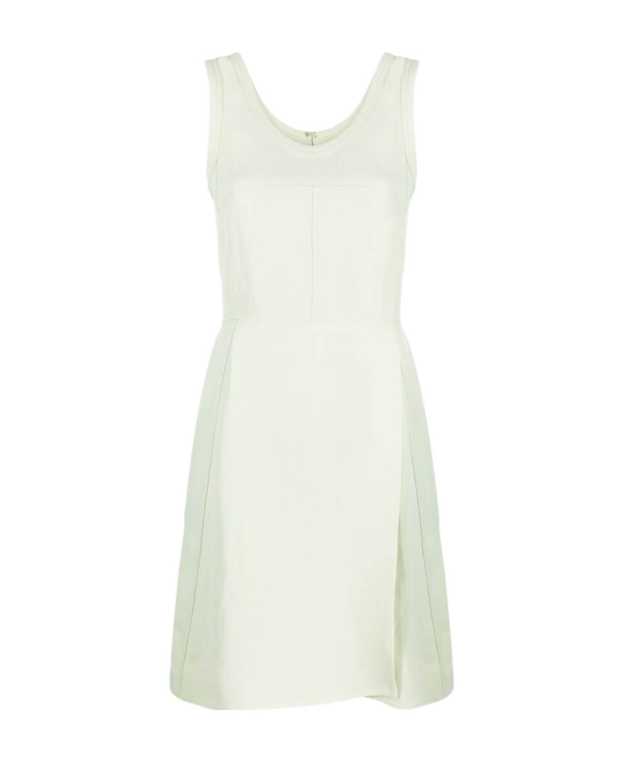 Jil Sander Sleeveless A-line Minidress In White