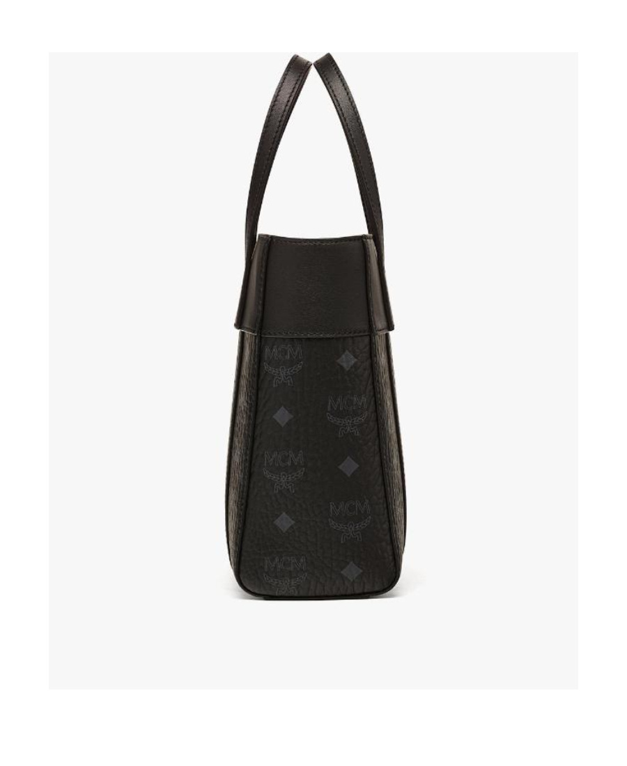 Mcm Logo Shoulder Bag In Black
