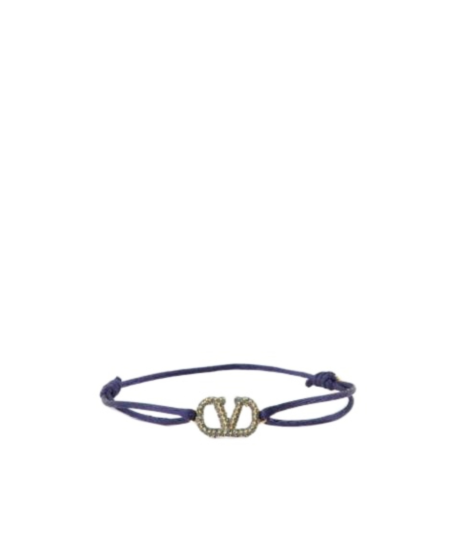 Valentino Logo Bracelet In Blue
