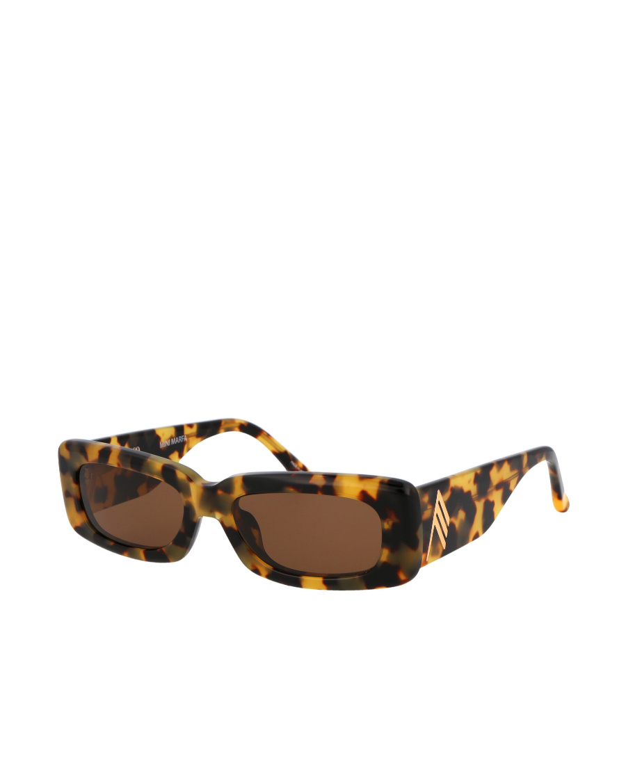 Attico Logo Sunglasses In Brown