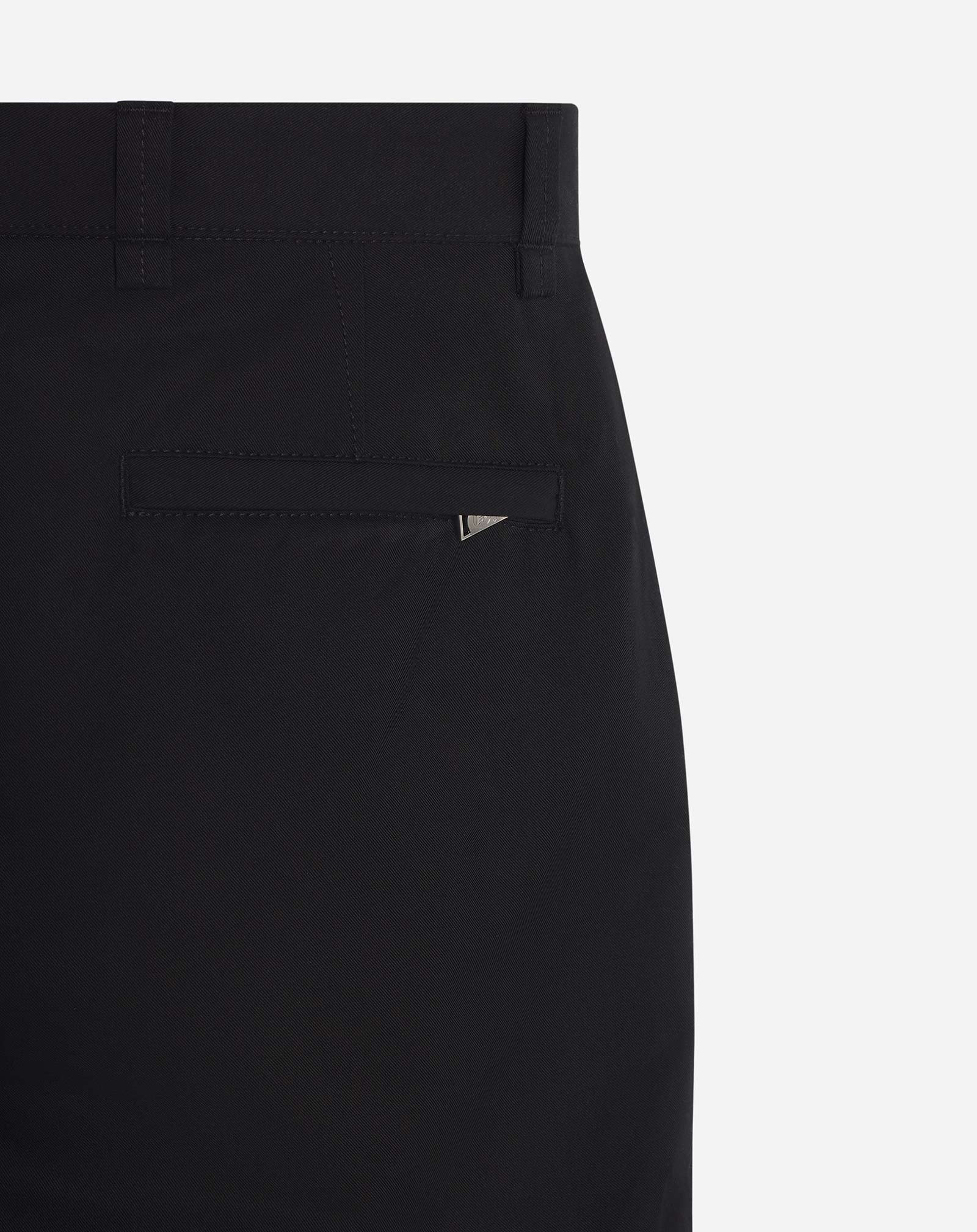 Lanvin Straight-leg Wool-blend Trousers In Black