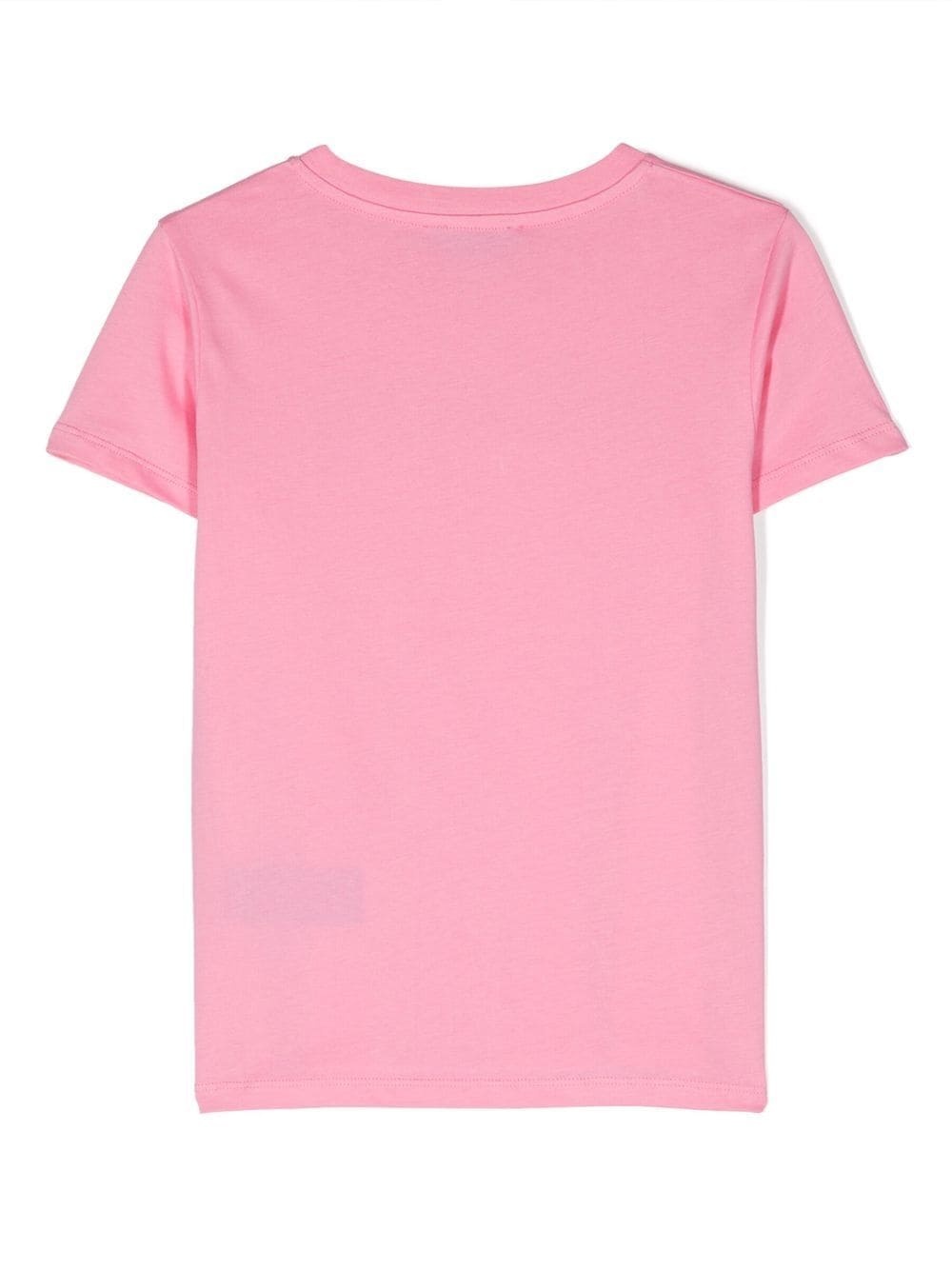 Balmain Stud-embellished Logo Cotton T-shirt In Pink