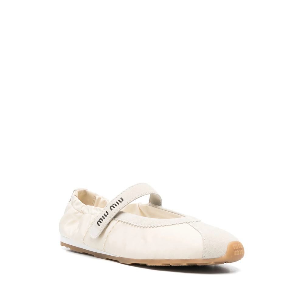 Miu Miu Round Toe Ballet Shoes