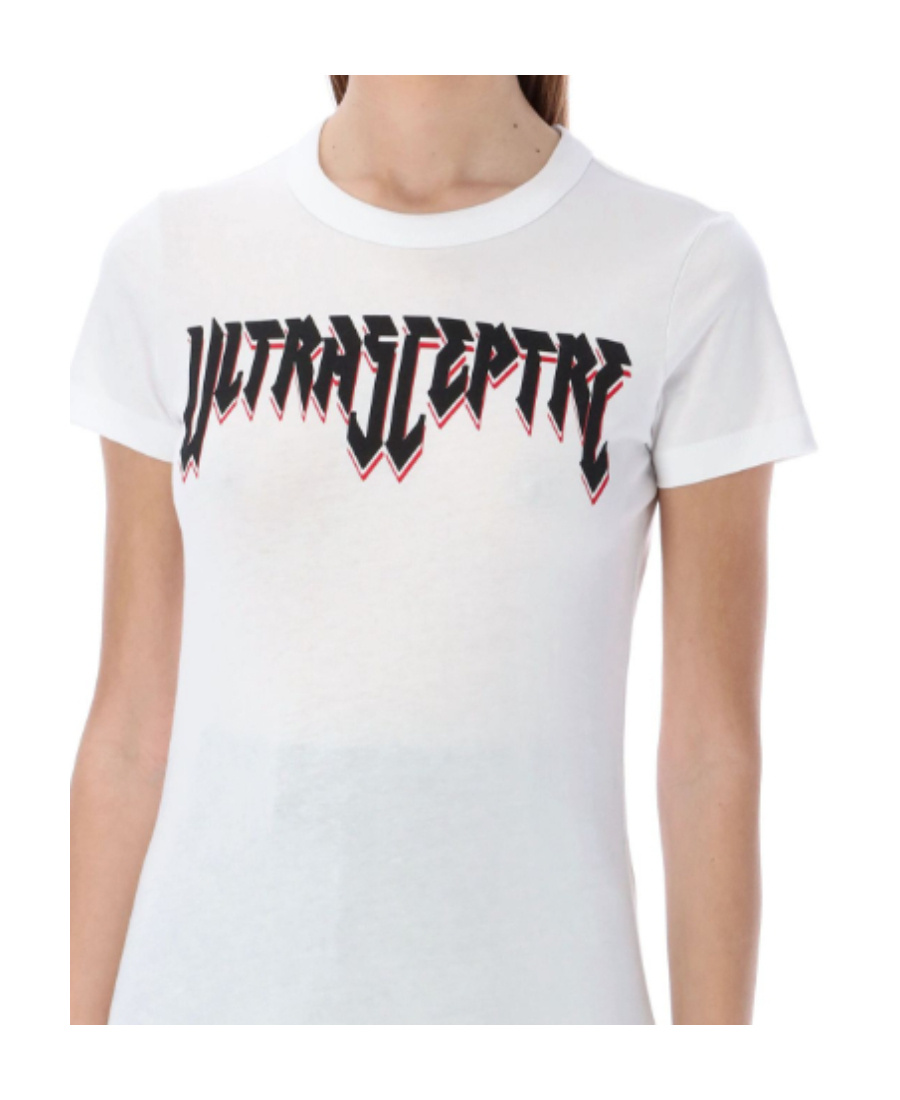 Shop Raf Simons Logo Short-sleeved T-shirt In White