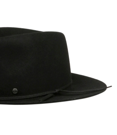 MAISON MICHEL LACE-UP DECORATIVE HAT