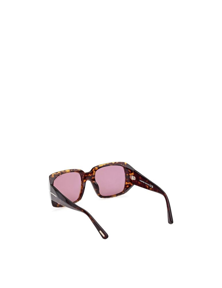 Tom Ford Ryder-02 W Ft1035 52y Square Sunglasses In Pink