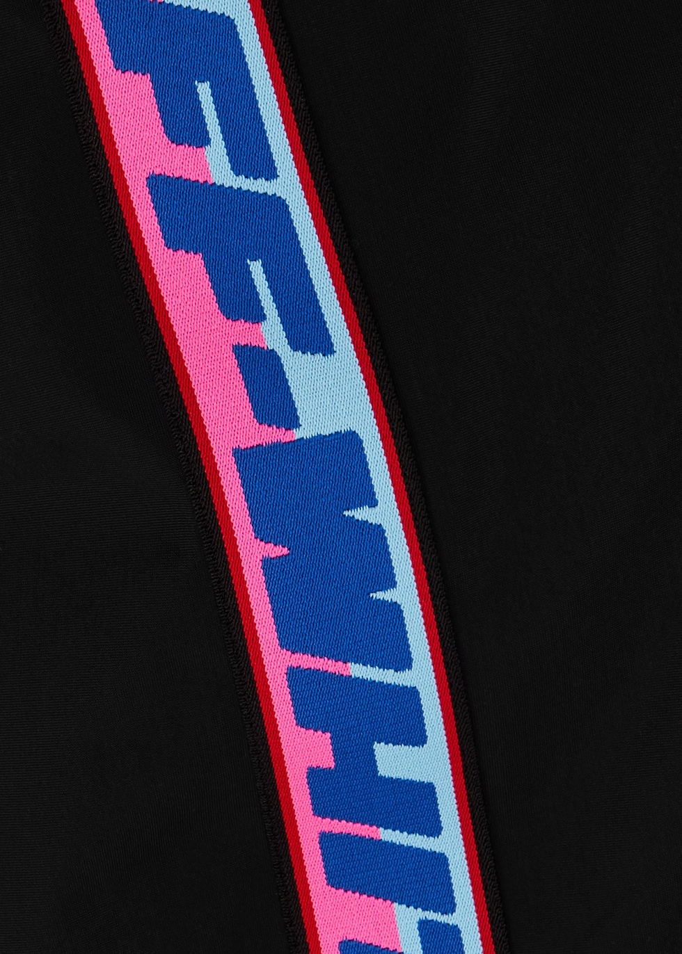 Off-white Logo-tape Leggings In Black